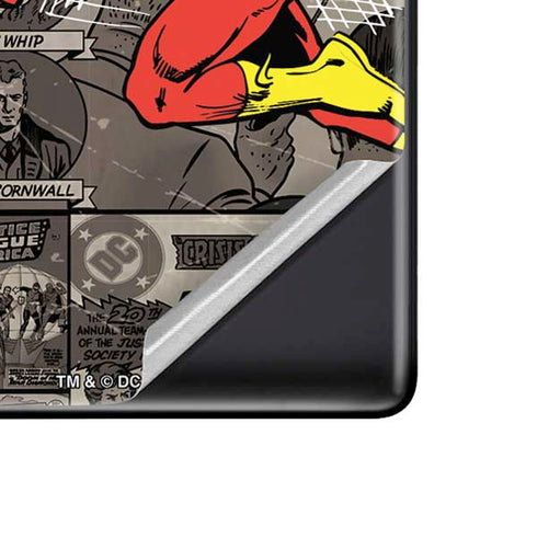 DC Comics The Flash Vintage Action pose pattern Google Pixel 6 Pro Skin